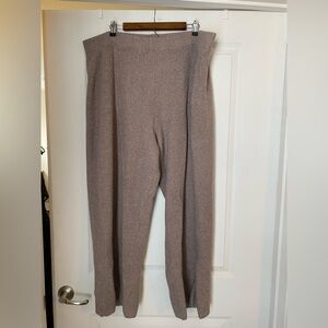 GAP Women's Ribbed Knit Lounge Pants - Brown